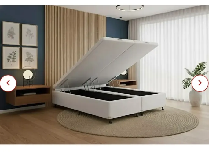Cama box baú castor king