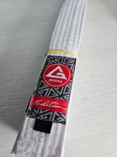 Faixa Branca Gracie Barra A1 Jiu Jitsu Original Semi Nova GB