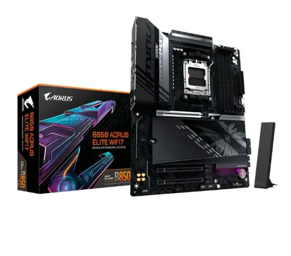 PLACA MÃE GIGABYTE B850 GIGABYTE AORUS ELITE BLACK WIFI7 N/NF