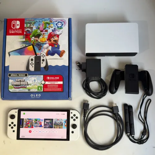 Nintendo Switch Oled Desbloqueado 256Gb Usado
