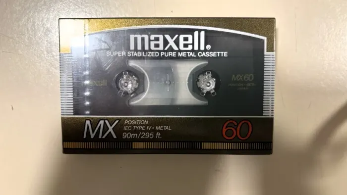 Maxell MX 60 metal fita cassete premium lacrada