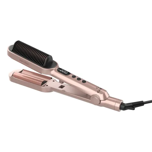 Prancha Modeladora GA.MA Italy Waver & Brush Keration Bivolt - NOVA NA CAIXA