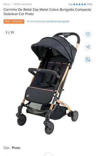Carrinho de bebe novo luxo!