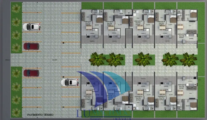 COD 2052 - Apartamento à venda no Pontal, Arraial do Cabo: 1 quarto, 1 sala, 1 vaga de gar