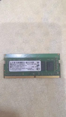 Memória RAM 4GB DDR4 2400MHz para Notebook - Smart (PC4-2400T)<br>
