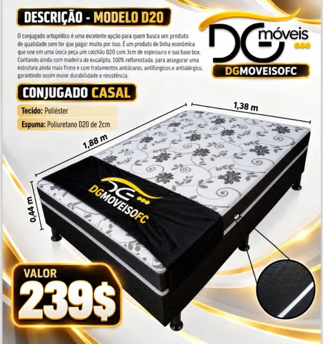 Cama box casal