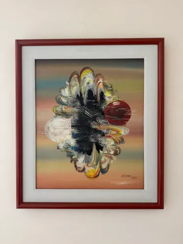 Quadro Assinado Esdras 90 Rio . Em Bom Estado. 60x70