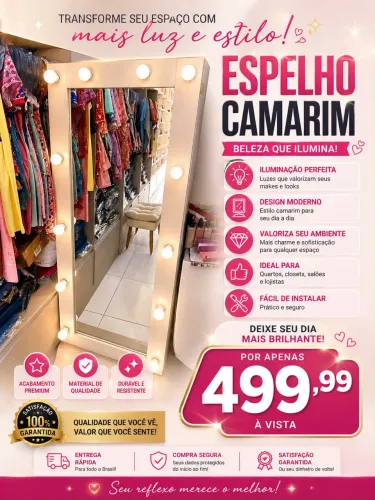 Espelho camarim