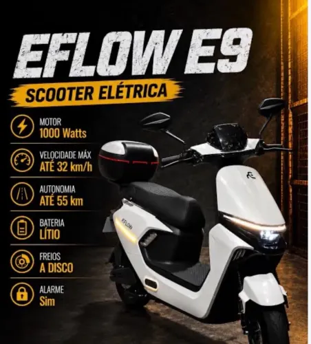 Moto Elétrica Eflow E9 NOVA