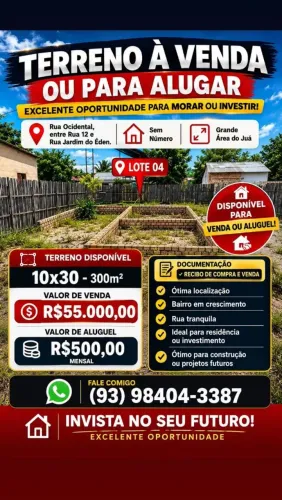 Terreno a Venda no bairro Bela vista do Juá: R$ 55.000,00
