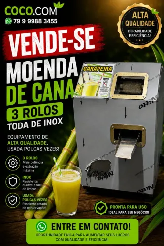 MOENDA DE CANA DE AÇÚCAR 