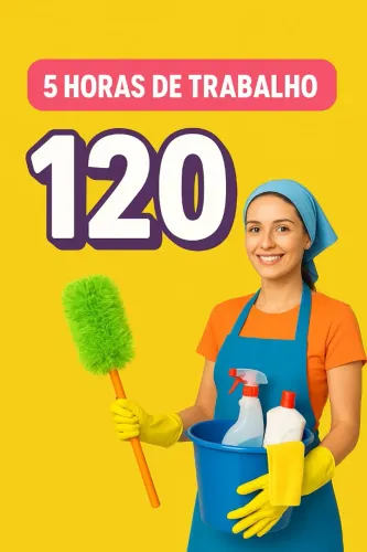 Faço faxina caprichosa.