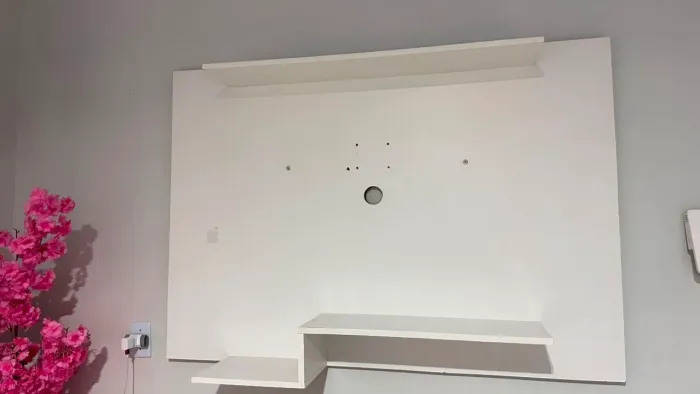 Painel MDF E Puff veludo