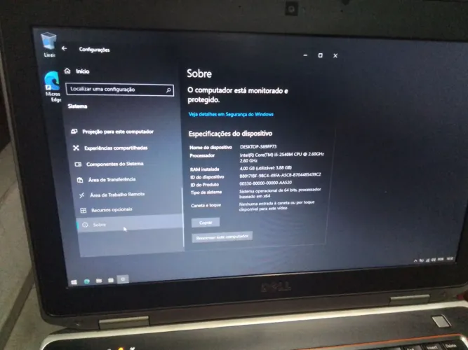 Notebook Dell i5 2ger 4ram 500hd