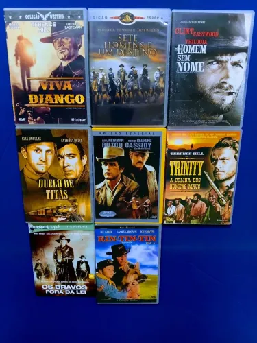 DVDs Originais Filme Faroeste Western 8 Peças 