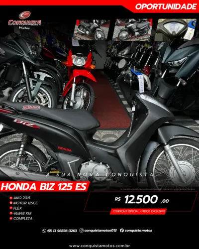 Honda Biz 125 ES 2015 > Apenas 46.000Km
