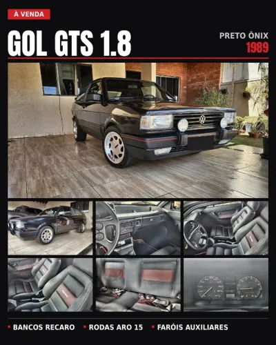 Volkswagen Gol Geração I GTS 1.8 8V Álcool Mec. 2P 1989