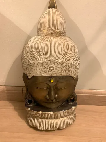 Buda em gesso resinado bronze