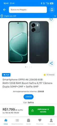 Celular oppo a6