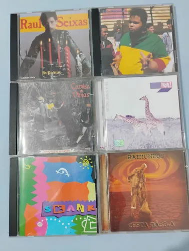 Camisa de Vênus, Raul Seixas, Raimundos lote 6 CDs Originais Rock Nacional