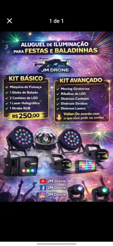 ? ALUGUEL DE ILUMINAÇÃO PARA FESTAS E BALADINHAS ?<br>