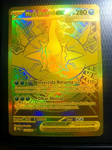 CARTA POKEMON MEGA DARKRAI EX 120/084 - ESCURIDÃO ABSOLUTA