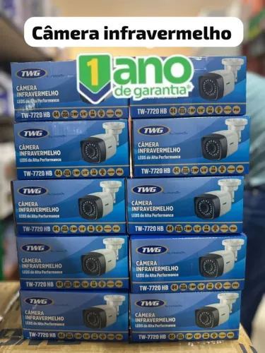 câmeras de segurança do modelo TWG TW-7720 HB, que possuem tecnologia 4 em 1