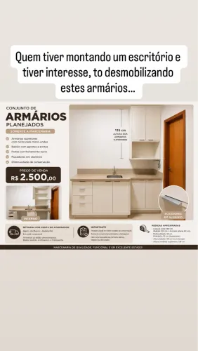 Armários para copa de sala comercial
