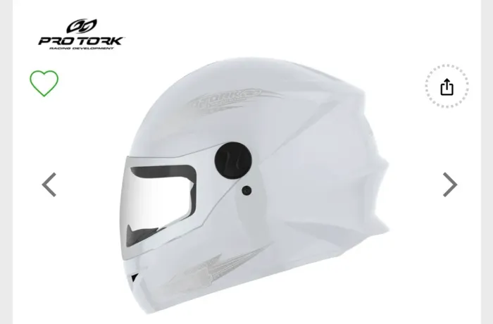 Capacete na etiqueta