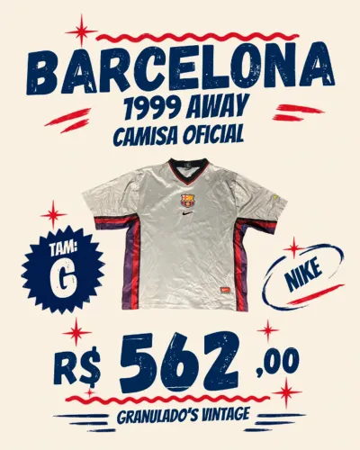 Camisa Barcelona Centenário 1999/01