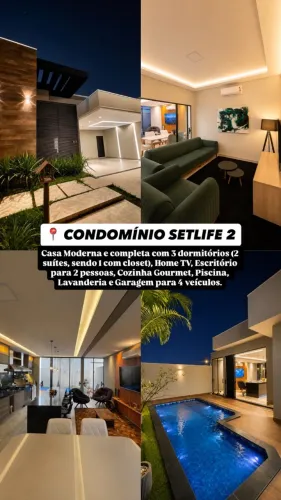CONDOMÍNIO SETLIFE II - CASA COM ENERGIA FOTOVOLTAICA - ALUGA