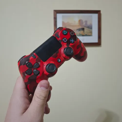 Controle original Dualshock 4 wave/Red Camouflage