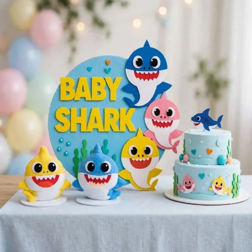 Kit festa na mesa Baby Shark