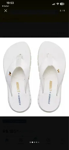 Sandalia/chinelo Kenner Original Rakka L7 Branco
