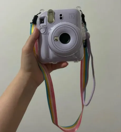 Câmera instax mini 12 lilás candy + case