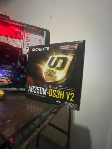 Placa mãe AB350M AM4 4 SLOTS<br>AMD