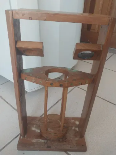 Suporte de madeira garrafas de vinho
