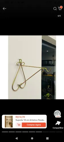 SUPORTE DE PAREDE PARA PLANTAS DE FERRO