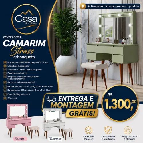 Penteadeira Camarim Strass