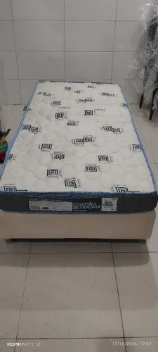 CAMA BOX DE SOLTEIRO COMPLETA