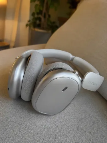 Fone Sem Fio Over-Ear HREBOS HP-400 Bluetooth Headphone Prata Premium