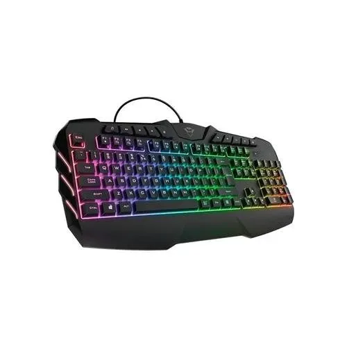 Teclado Gamer Com Fio Trust GXT 881 Odyss Semi Mecânico Switch Clicky RGB USB 2.0