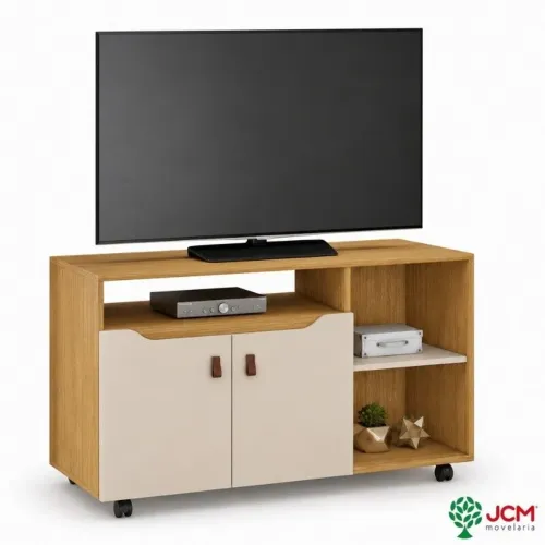 Rack 1.21m com 2 portas e rodinhas ?