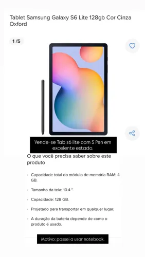 Tablet S6 lite 
