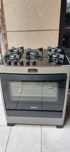 Fogão Dako Supreme 5 bocas tampo em vidro temperado super conservado