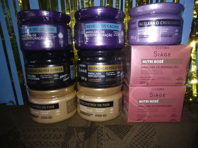 promoção de máscaras de Cabelo Eudora siáge 