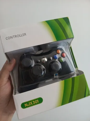 Controle Xbox 360 TV PC com fio novo na caixa