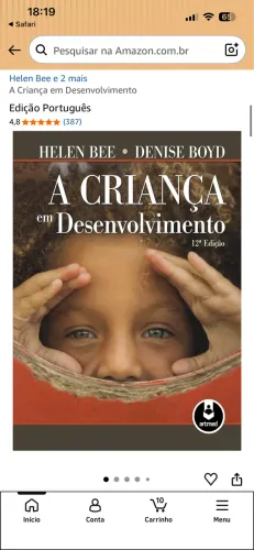 Vendo livro A CRIANÇA EM DESENVOLVIMENTO