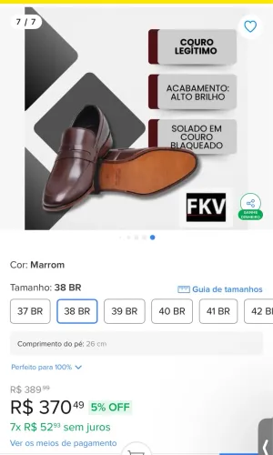 BAIXOU PRA VENDER LOGO PENNY LOAFER EM COURO LEGÍTIMO