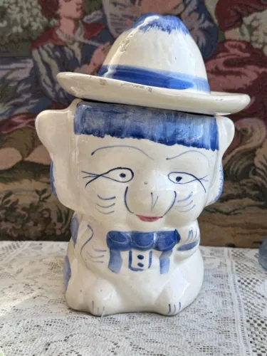 Biscoiteira antiga anos 90 de cerâmica 